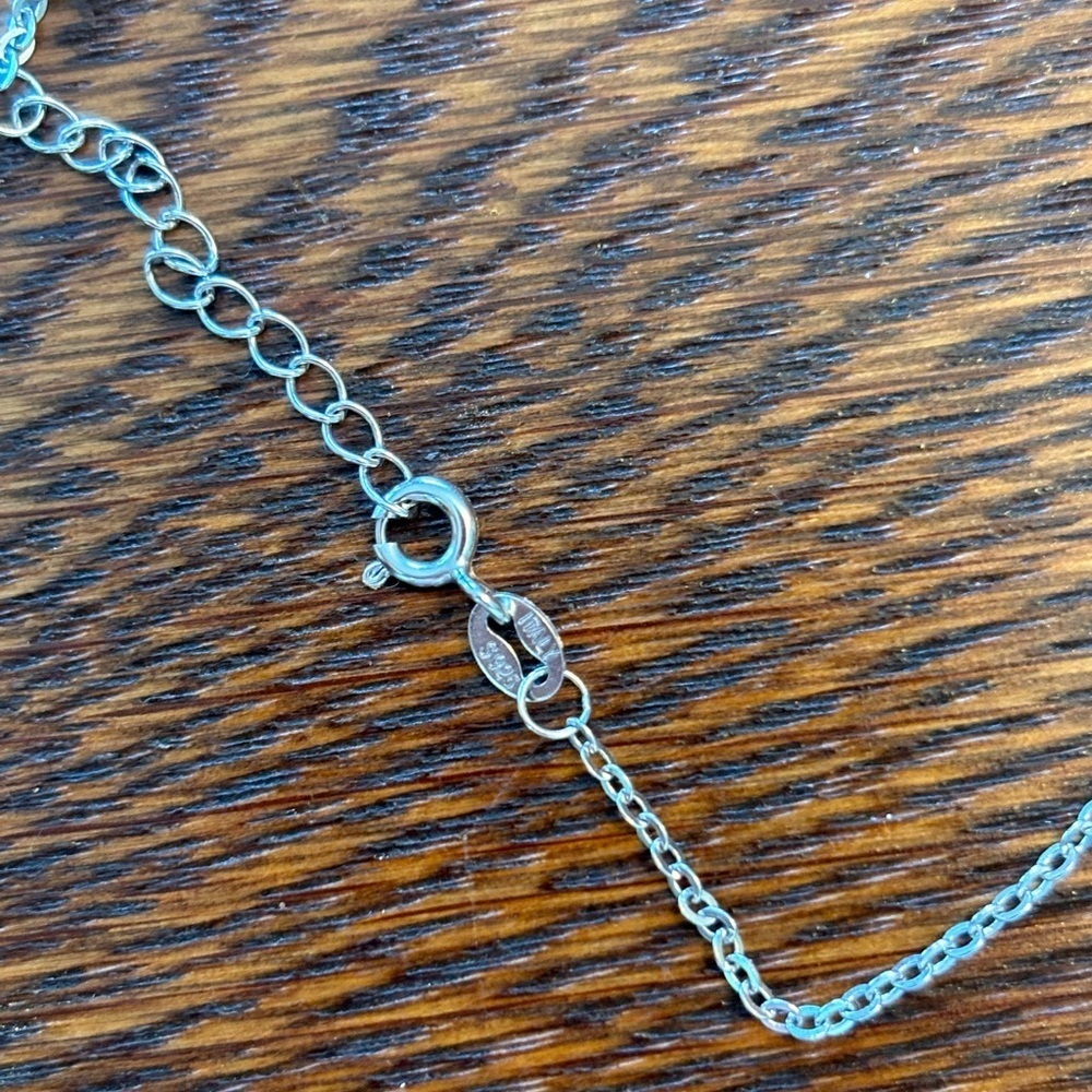 Italian 925 Silver Cat Pendant Necklace - Picture 10 of 12